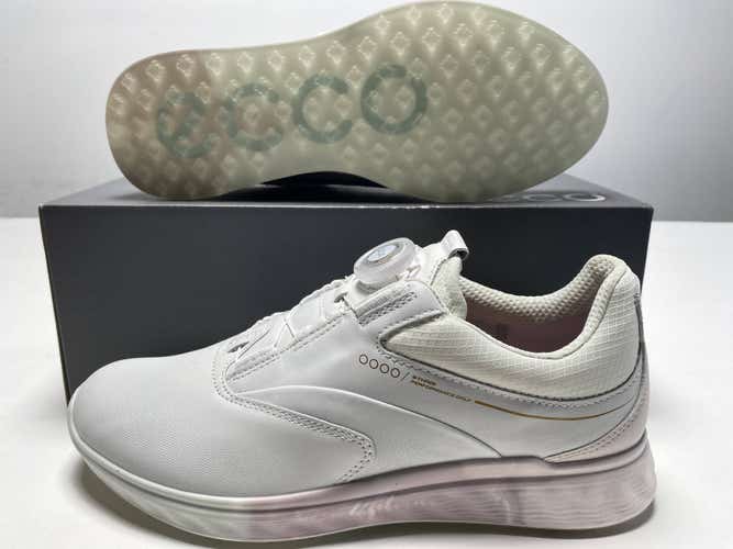 ECCO S-Three Golf Shoes White Women's SZ 7-7.5 (102973 60621)