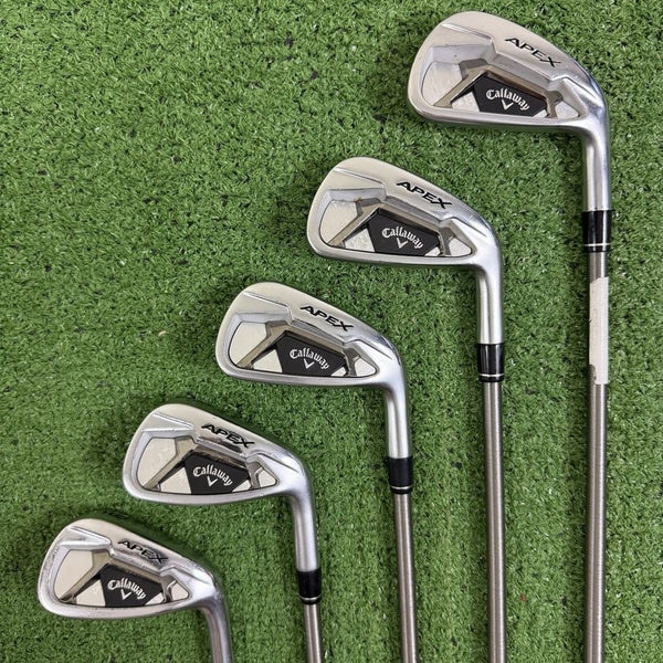 Callaway Apex 21 Forged 5-9 Iron Set Aerotech Steelfiber 90 F4 Stiff Flex