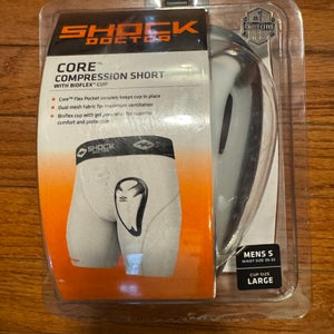 Brand New (never removed from box), Shock Doctor Core Compression Short with Bioflex Cup