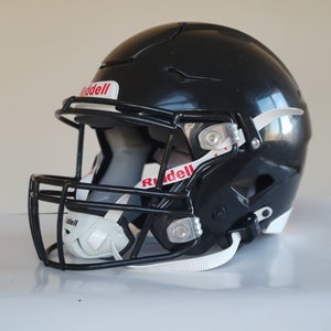2023 Black Riddell Speedflex Football Helmet Size Medium Youth