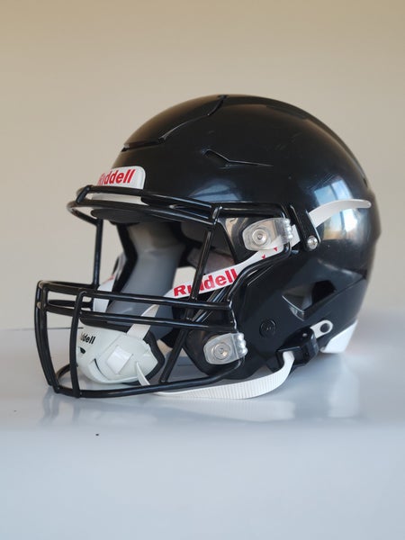 2023 Black Riddell Speedflex Football Helmet Size Medium Youth