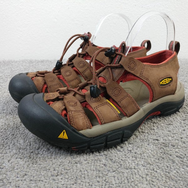 Keen Newport H2 Hiking Sandals Mens 7 Shoes Waterproof  Brown Leather Fisherman