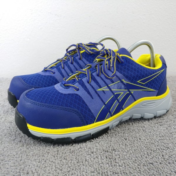 Reebok Arion RB458 Womens Size 9 W Work Shoes Safety Composite Toe ASTM Blue Low