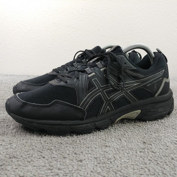 Asics Gel Venture 8 Mens Size 8 Running Shoes Black Sneakers 1011B396 Low Top