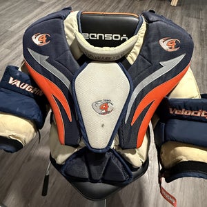 Intermediate Large Vaughn Velocity V4 7360 Goalie Chest Protector (Used)
