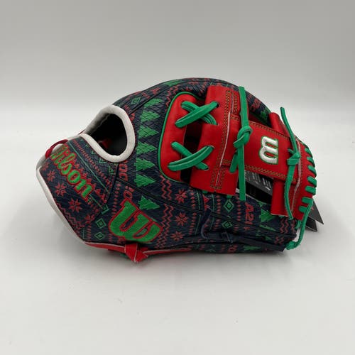 Wilson A2000 1975 Ugly Christmas Sweater 11.75 Infield Baseball Glove