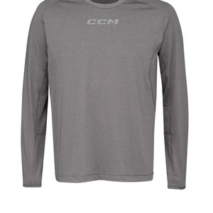 NEW CCM L/S Premium Training Tee, Gray, Sr. XL