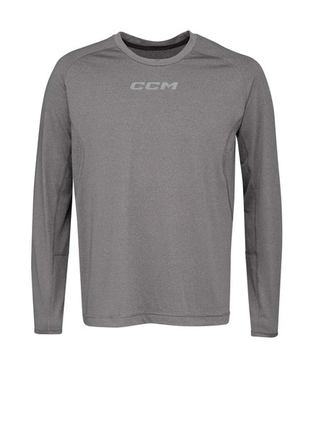 NEW CCM L/S Premium Training Tee, Gray, Sr. XL