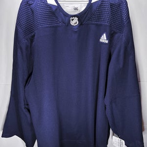 Blank Navy MiC Adidas Pro Stock Practice Jersey Size 58G Goalie Cut