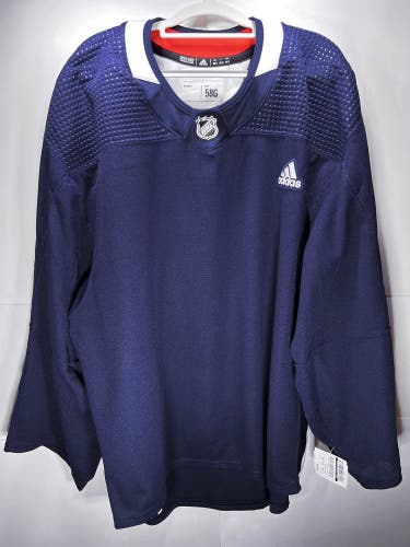 Blank Navy MiC Adidas Pro Stock Practice Jersey Size 58G Goalie Cut