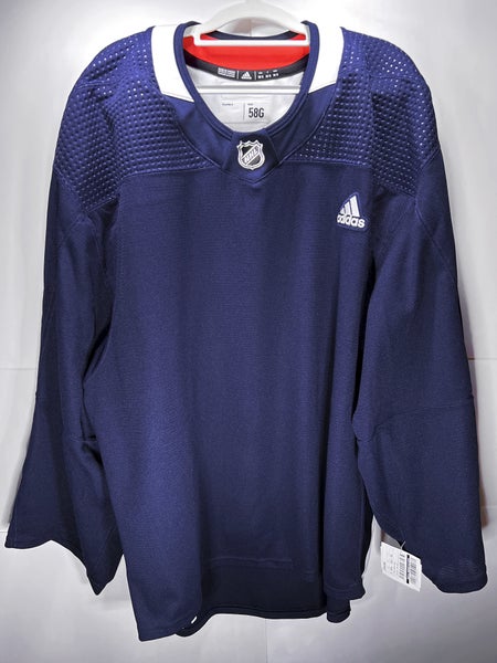 Blank Navy MiC Adidas Pro Stock Practice Jersey Size 58G Goalie Cut