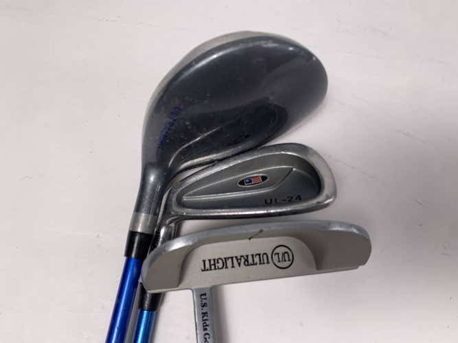 US Kids UL 24 Club Set Driver 8 Putter KidPower 45-31 Youth Graphite Junior LH