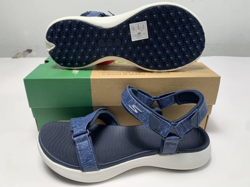 Skechers Go Golf 600 Golf Sandals Blue Women's SZ 8 (17015)