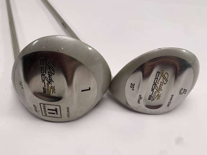 Cobra Lady Cobra Offset Oversize Driver & 5 FW Set 12* 20* Titanium Ladies RH