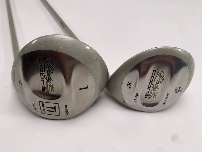 Cobra Lady Cobra Offset Oversize Driver & 5 FW Set 12* 20* Titanium Ladies RH