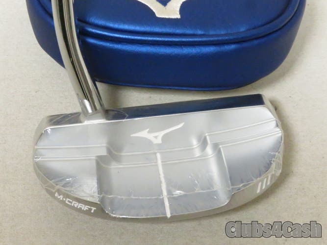 Mizuno M Craft III Putter Mallet White Satin Chrome 34" +Cover .. NEW