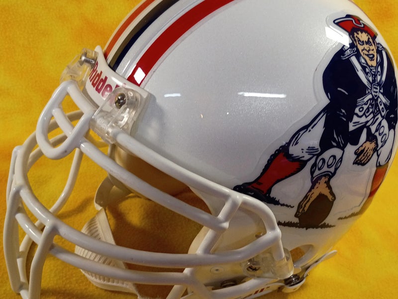 Throw back New England Patriots Custom fullsize Riddell VSR4 football helmet lg