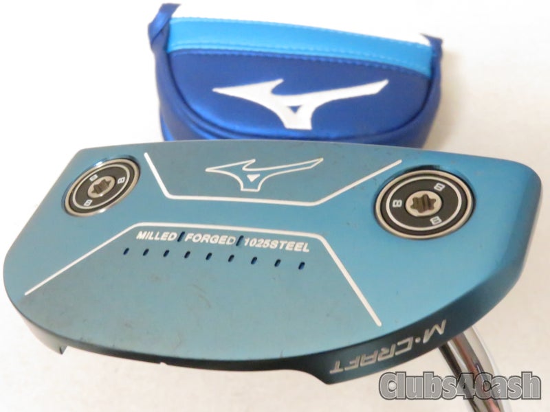 Mizuno M Craft III Putter Mallet Blue ION 35" +Cover .. NEW