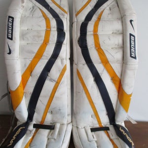 37" plus Bauer 60 Pro Goalie Leg Pads (Used) NHL Ryan Miller Buffalo