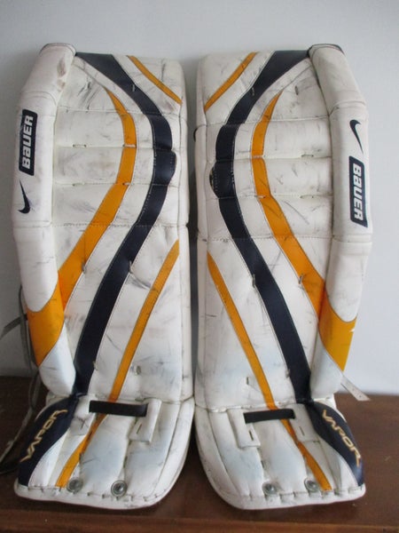 37" plus Bauer 60 Pro Goalie Leg Pads (Used) NHL Ryan Miller Buffalo