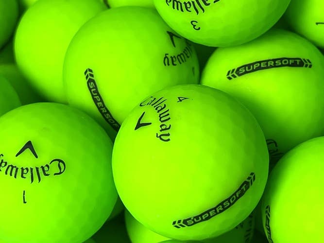 4 Dz Premium AAA Green Callaway Supersoft Used Golf Balls