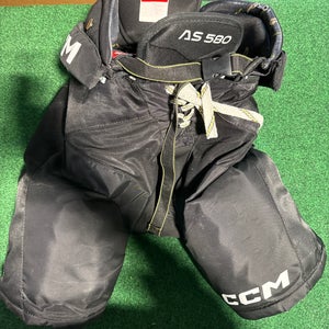 Black CCM Tacks AS 580 Hockey Pants (Used) | Senior Small
