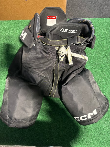 Black CCM Tacks AS 580 Hockey Pants (Used) | Senior Small