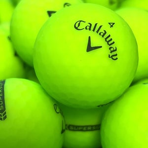 24 Near Mint AAAA Green Callaway Supersoft Used Golf Balls