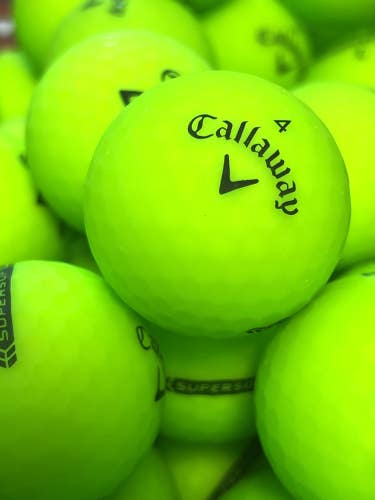 24 Near Mint AAAA Green Callaway Supersoft Used Golf Balls