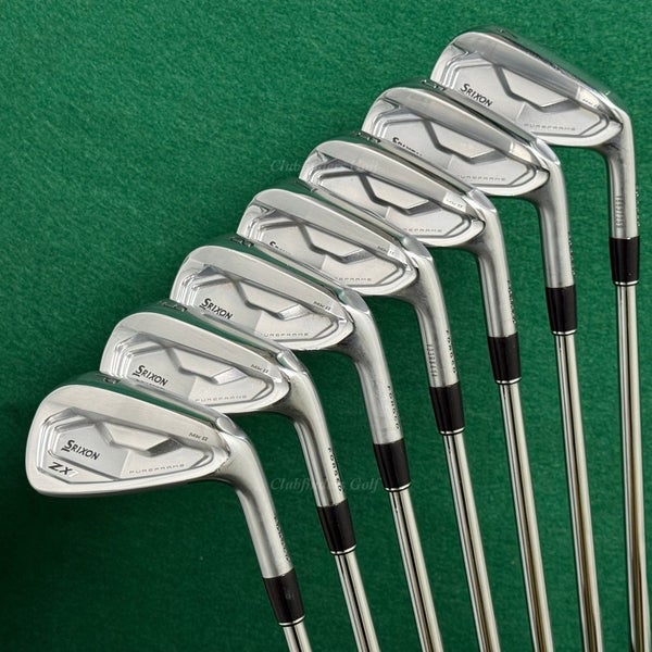 Srixon ZX7 MK II Forged 4-PW Iron Set Dynamic Gold Tour Issue S400 Steel Stiff