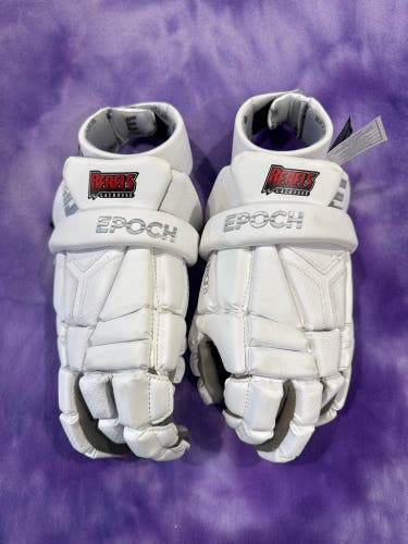 White Epoch Integra Lacrosse Gloves 12" (Used)