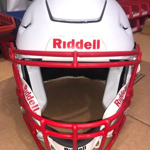 USED RIDDELL FLEX ADULT HELMET - MEDIUM - METALLIC WHIITE
