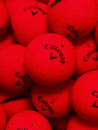 12 Premium AAA Red Callaway Supersoft Used Golf Balls