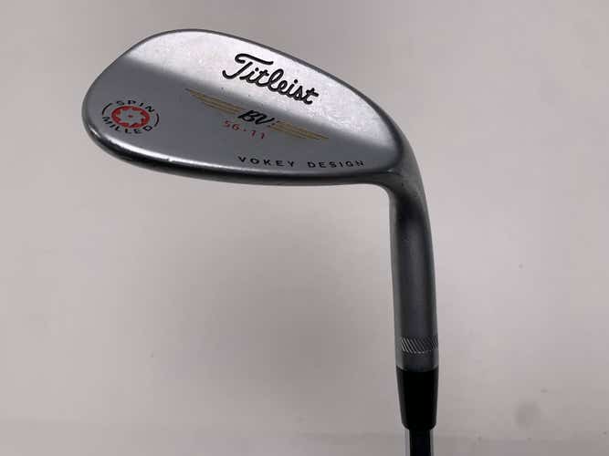 Titleist Vokey Spin Milled CC Chrome Sand Wedge SW 56* 11 Bounce Wedge Mens RH