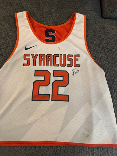 Practice wore Joey Spallina Syracuse pinnie