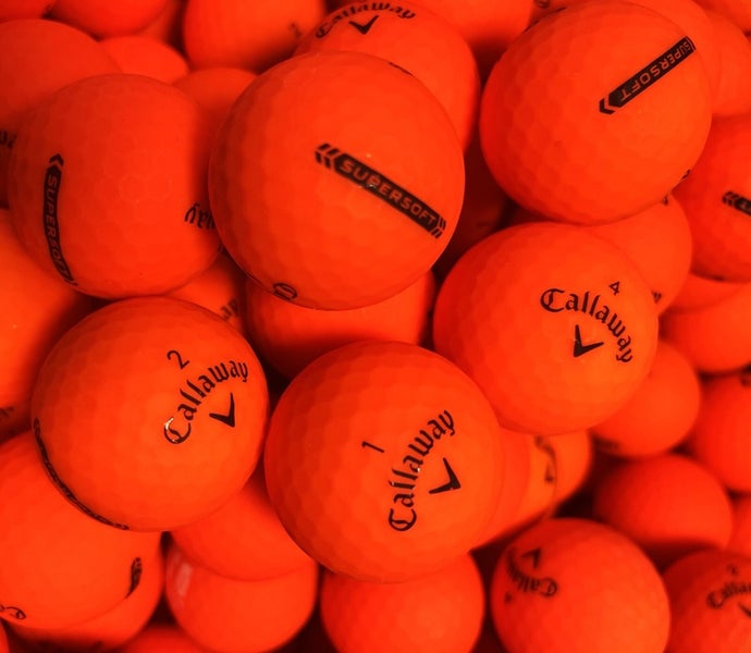 24 Premium AAA Orange Callaway Supersoft Used Golf Balls