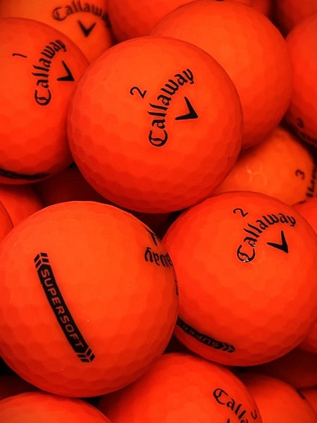 12 Premium AAA Orange Callaway Supersoft Used Golf Balls