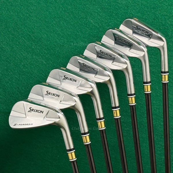 Srixon Z-Forged II 4-PW Iron Set KBS $-Taper 120 Black Steel Stiff
