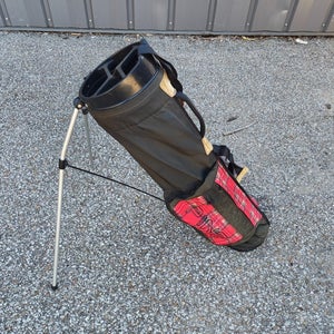 Ping Vintage Red Plaid Single Strap Golf Stand Bag