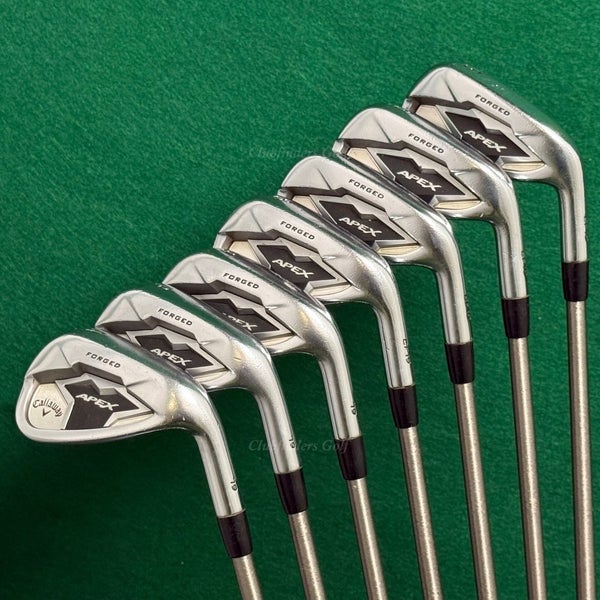 Callaway Apex Forged CF19/'19 5-AW Iron Set AeroTech SteelFiber i80 Regular