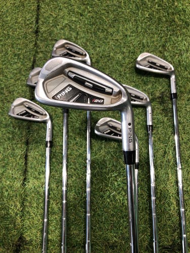 Men's Ping i20 Iron Set Right Handed - Ping CFS Shaft (Used)