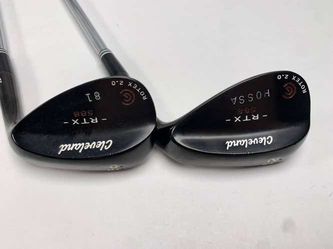 Cleveland 588 RTX 2.0 Black Satin Wedge Set 52* 10 | 56* 12 NS Pro 950GH Mens RH
