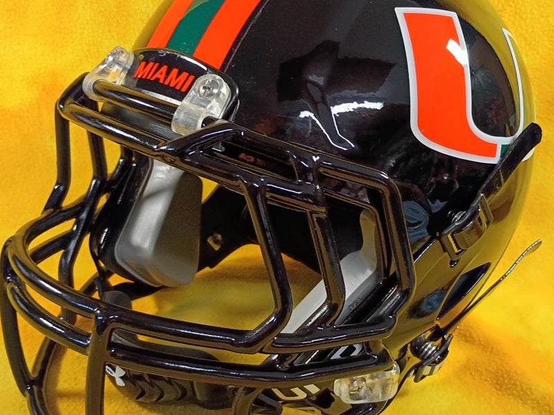 Miami Hurricanes custom fullsize Riddell Speed football helmet Lg/XL Miami Night