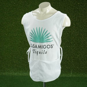 CASAMIGOS TEQUILA CADDIE BIB THE TOUR BIB HF GOLF & PROMO POCKET WHITE MESH, VGC