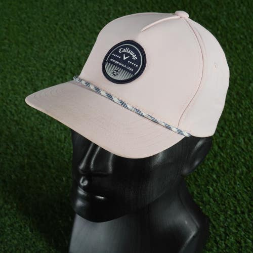CALLAWAY BOGEY FREE GOLF HAT 2024 CAP SNAPBACK PINK PEARL MEN'S, VGC