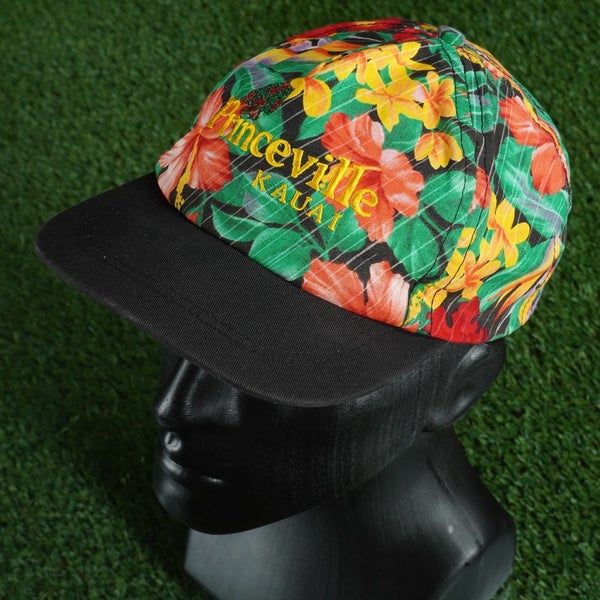IMPERIAL GOLF HAT PRINCEVILLE KAUAI CAP FLOURAL ADULT UNISEX, VGC