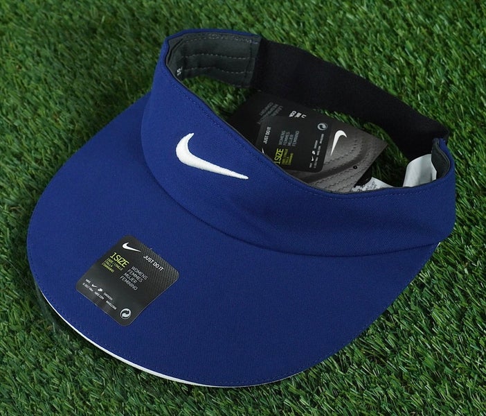 NIKE AEROBILL GOLF VISOR DRI FIT HAT BLUE VOID LADIES WOMEN'S, NWT ~ BQ4779-492