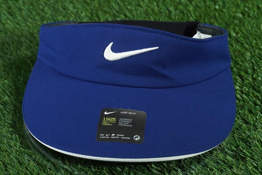 NIKE AEROBILL GOLF VISOR DRI FIT HAT BLUE VOID LADIES  display picture 3