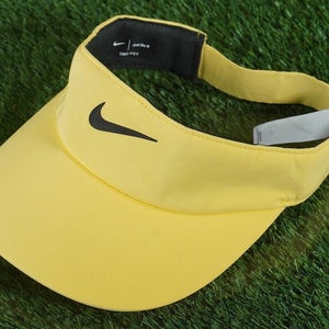 NIKE AEROBILL GOLF VISOR DRI FIT HAT TOPAZ GOLD LADIES WOMEN'S, VGC ~ DH1926-795