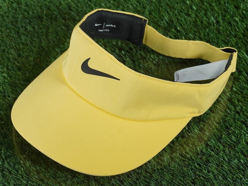 NIKE AEROBILL GOLF VISOR DRI FIT HAT TOPAZ GOLD LADIES WOMEN'S, VGC ~ DH1926-795